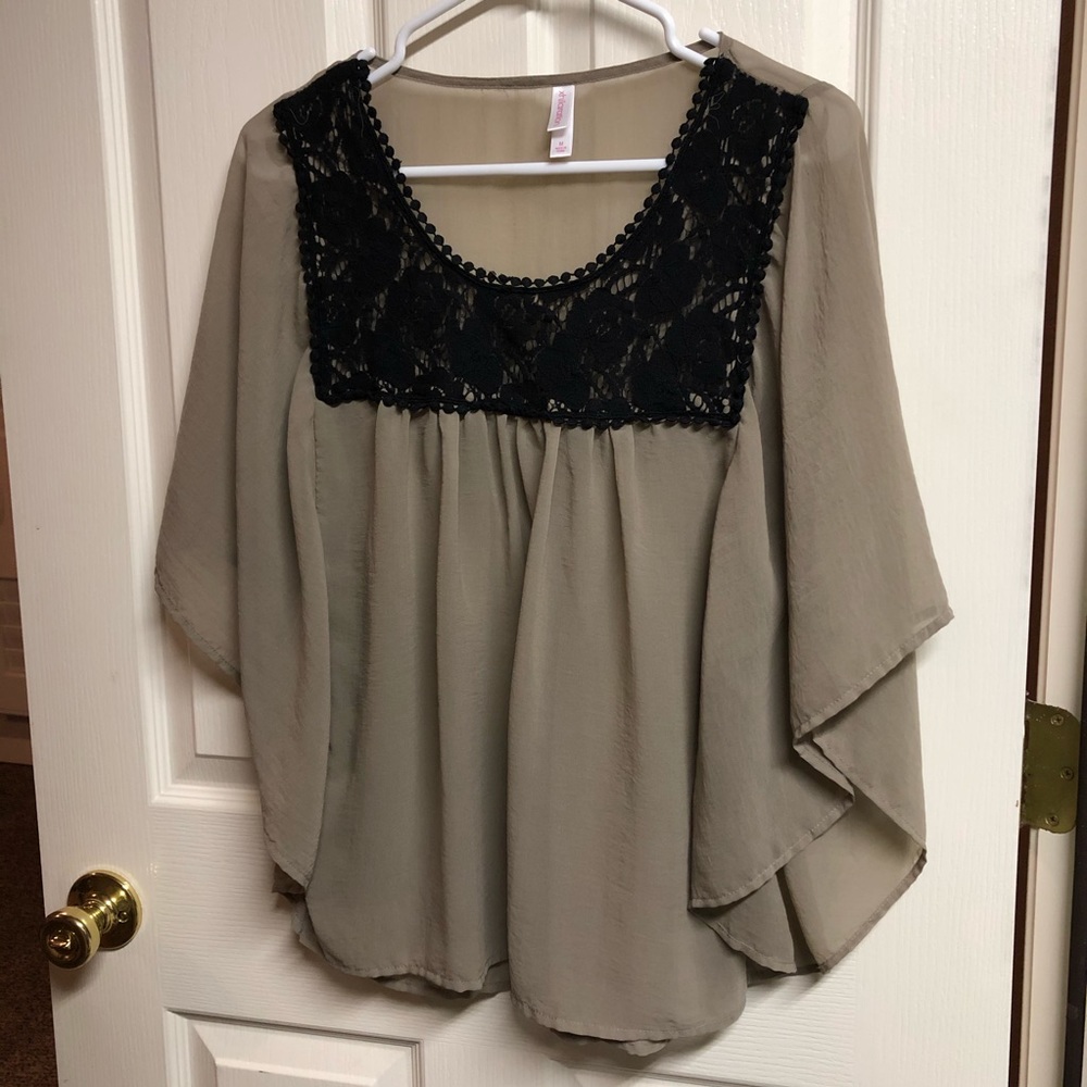Flowy sheer top